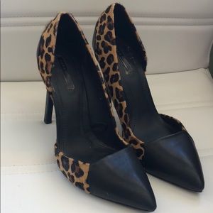 Zara animal print heels